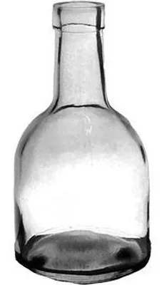 Produktbild von INNA-Glas Deko Glas Flasche Ursola, klar, 16 cm, Ø 8 cm - Kleine Deko Vase