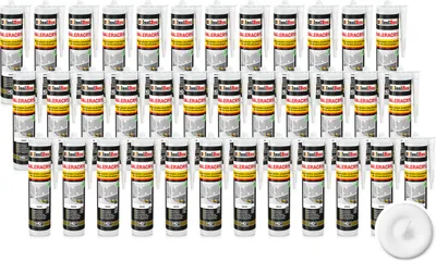 Produktbild von Isolbau Maleracryl 36 x 300 ml Weiß - Plastoelastischer Acryl-Dichtstoff zum Abdichten von Fugen im Innen- & Außenbereich - Kartusche