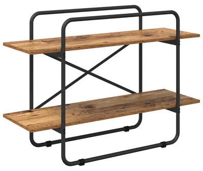 Obrázok produktu pre Knižnica, 2 police, 100 x 35 x 70 cm, materiál: drevo dubové