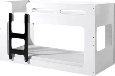Produktbild von FURNLUX Bunk Bed Luca Weiss 90x200cm / Hauptfarbe: Weiß / Abmessungen: 91 x 210 x 107 cm