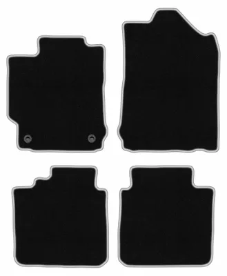 Immagine prodotto di Tappetini in moquette per Toyota Camry VIII XV50 2011-2018 (berlina) – set 4 pezzi, nero/argento, su misura – Wielganizator CARLUX