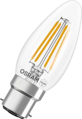 Zdjęcie produktu dla OSRAM LED Retrofit CLASSIC B w kształcie litery B, żarówka LED, szkło, przezroczysta, 3,4 W, 470 lm, 2700 K, CRI 80