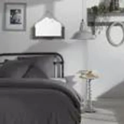 Image de Housse de couette - TODAY - CHARME - Chambray - Gris foncé Capucine - 240 x 220 cm