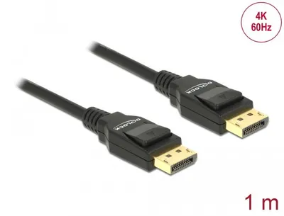 Image de Delock - Câble DisplayPort - DisplayPort (M) vers DisplayPort (M) - 1 m - Noir