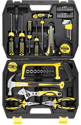 Produktbild von Solidchoice – 49-teiliges Handwerkzeug-Set mit Aufbewahrungstasche
