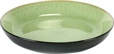Produktbild von SERAX Pure Schale M, Black / Green, Höhe: 40 mm, ø: 245 mm