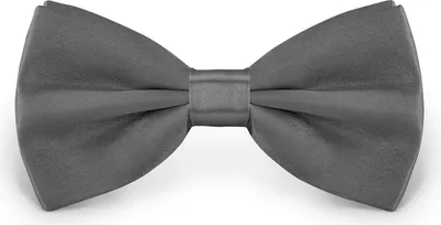 Produktbild von Fliege Dunkelgrau Größe verstellbar aus Polyester einfarbig uni schmale 12 cm