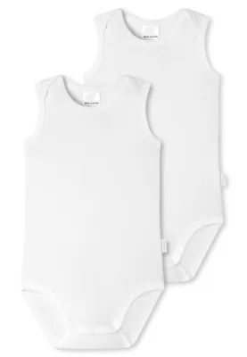 Produktbild von Schiesser Babys Unisex 2 er Pack Bodies 0/0 Gr. 56  weiss