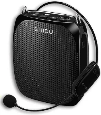 Obrázok produktu pre Prenosný Bluetooth reproduktor s mikrofónom a náhlavnou súpravou, 10 W, dobíjateľný zosilňovač hlasu