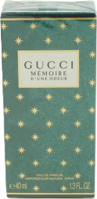 Produktbild von Gucci Mémoire d'une Odeur, Frauen, 40 ml, Spray, ALCOHOL DENAT., PARFUM/FRAGRANCE, AQUA/WATER/EAU, BENZYL SALICYLATE, ETHYLHEXYL METHOXYCINNAMATE,..., 1 Stück(e)