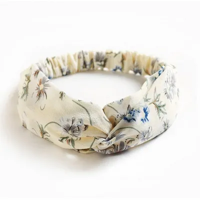 Produktbild von Stirnband Turban, 4 cm breit, auf Gummiband