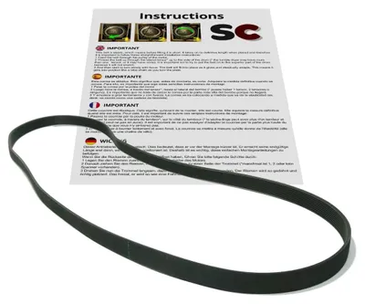 Waschmaschinenriemen 1280 J, 1280 mm, elastisch, 1 Stück