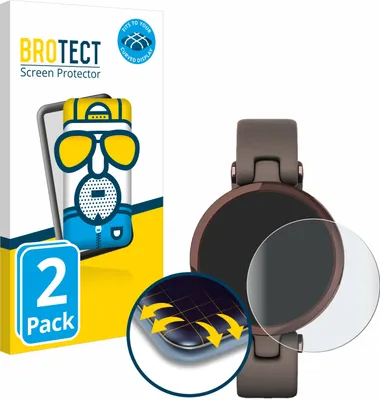 Produktbild von 2x BROTECT Fullscreen Schutzfolie für Garmin Lily Displayschutz Folie Fullcover Matt Entspiegelungsfolie