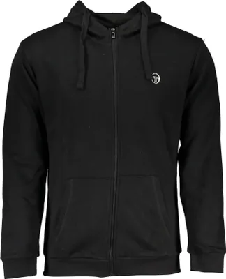 Produktbild von Schwarzes Herren-Sweatshirt mit Kapuze und Reißverschluss, gefüttert