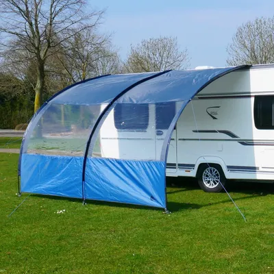 Obrázok produktu pre Markíza pre karavan alebo obytný automobil - 3,5 x 2,6 m - Šedá/Modrá
