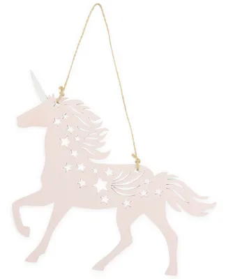 Produktbild von Riffelmacher Einhorn Dekofigur zum Hängen 17924 - Rosa 21 cm