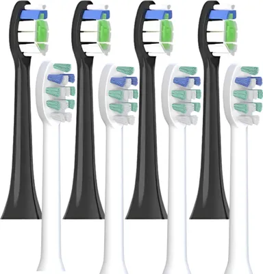 Produktbild von 8 Kusov Náhradných Hlovíc Na Zubné Kefe Philips Hx-9024/Ym-6044 – Vysokokvalitné Náhrady Pasujúce Na Zubné Kefe Philips