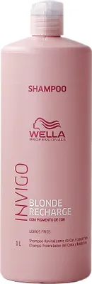 Produktbild von Wella Professionals INVIGO Blonde Recharge Cool Blonde Shampoo, 1000 ml, Shampoo, Nicht-professionell, Frauen, Blond, Gefärbtes Haar, Aufgehelltes Haar, Blond