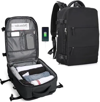 Produktbild von Wasserdichter Damenrucksack, Rosa, 14 Zoll Laptop, Handgepäck