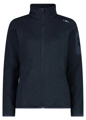 Produktbild von CMP Damen Strickfleecejacke ohne Kapuze 3H14746 nachtblau : 48 : nachtblau Farbe: nachtblau Größe: 48
