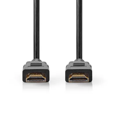 Produktbild von Nedis Ultra High Speed ​​HDMI  -Kabel - HDMI Stecker - HDMI Stecker - 8K@60Hz - 48 Gbps - 1.00 m - Rund - 6.0 mm - Schwarz - Label