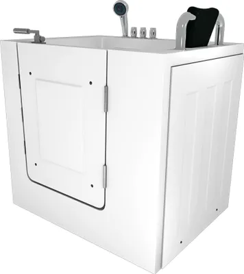 Produktbild von Sitzbadewanne Senioren Sitzwanne mit Tür S02-TH-B-R 100x78cm