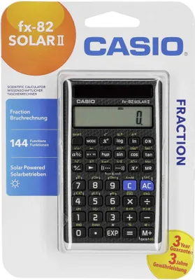Produktbild von CASIO Schulrechner Modell FX-82 SolarII Solarbetrieb