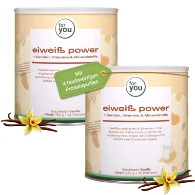 Produktbild von for you power Eiweiß Doppelpack