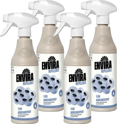 Produktbild von Envira Floh Abwehrspray im Vorteilspack 4x500ml