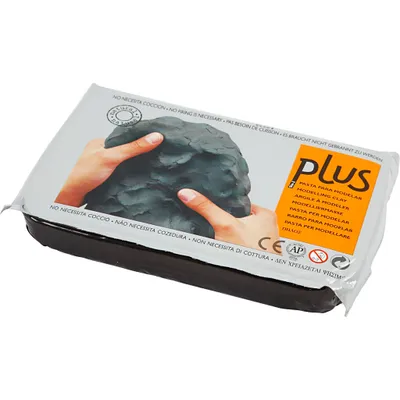 Produktbild von Creativ Company Selbsthärtender Ton, Modellierton, Schwarz, Erwachsener & Kind, 1 Stück(e), Junge/Mädchen, 1 kg