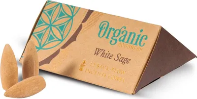 Zdjęcie produktu dla Kadzidła stożkowe Organic Goodness - biała szałwia (12 szt.)