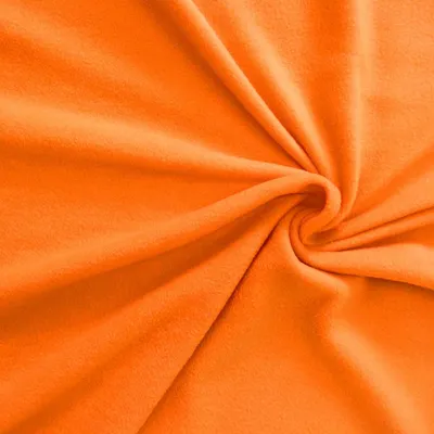 Produktbild von Fleecestoff Meterware Polar Stoffe orange