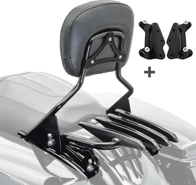 Produktbild von Sissybar mit Gepäckträger XB und Montagekit für Harley Davidson Tourin