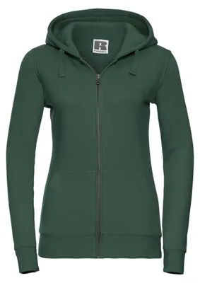 Produktbild von Russell - "Authentic" Hoodie mit durchgehendem Reißverschluss für Damen LT5323 (L) (Flaschengrün)