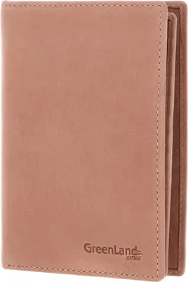 Produktbild von GreenLand Nature Leder Ausweisetui Passport / Document Case Flamingo lachsfarben