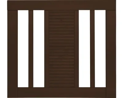 Produktbild von Einzeltor Konsta Fenris ohne Schloßfräsung 90 x 90 cm braun