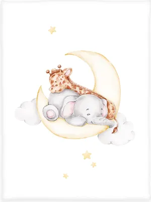 Produktbild von Herding Sleeping on the moon Microfaserflausch-Decke Kuscheldecke 75/100 cm