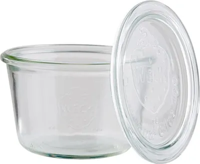 Imagen del producto de APS  82346 APS Weck-Glas mit Deckel, Sturz-Form, 370 ml, 3er Set