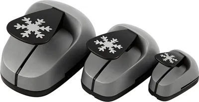 Produktbild von Creativ Company Stanzset, Eiskristalle, Größe 25+49+75 mm, 3 Stück 1 Box