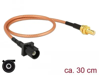 Produktbild von Delock Antennenkabel FAKRA A Stecker > SMB Stecker RG-316 30 cm