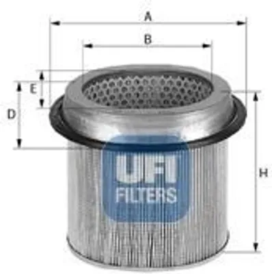 Produktbild von Luftfilter UFI 27.171.00 für MITSUBISHI PAJERO I (L04G, L14G) Filtereinsatz