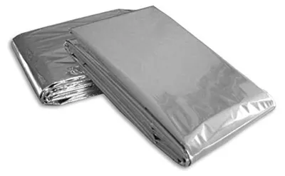 Productafbeelding van Nooddeken Set - Survival Dekens - Buiten Bescherming - Reflecteert Warmte - 12 Stuks - Zilver
