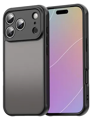 Produktbild von INF Schwarze Matte Magnetische Handyhülle für iPhone 17 Pro Max - Stoßfest