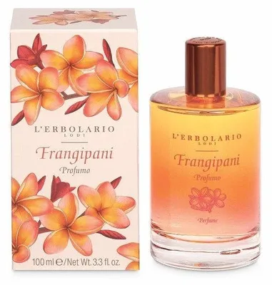 Produktbild von L'Erbolario Frangipani Duft 100 ml mit Mandarine, Bergamotte, Zedernholz und Amber