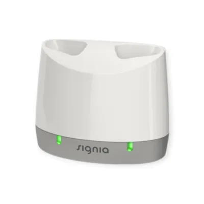 Produktbild von Signia Ladegerät Set für HdO P BTE Hörgeräte – Kompakt, mit automatischem Ladestopp