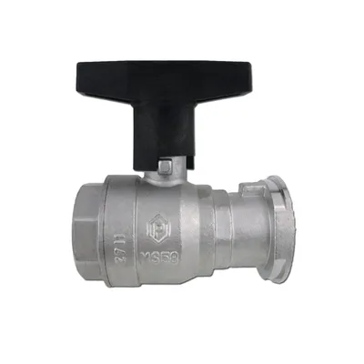 Produktbild von ISO Pumpenkugelhahn 1 1/4 Zoll DN32 mit Kunststoff T-Griff