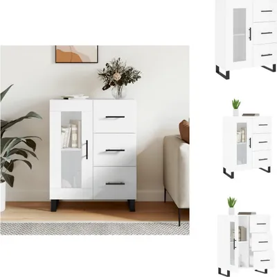 Produktbild von vidaXL Sideboard Hochglanz-Weiß 69,5x34x90 cm Holzwerkstoff -  Sideboards