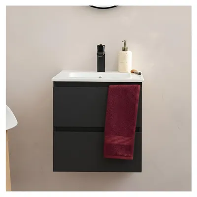 Immagine prodotto di Mobile lavabo 45cm e rubinetto nero SORRENTO