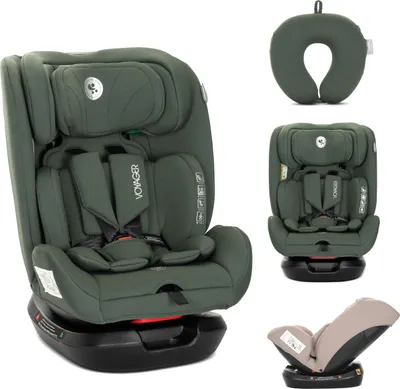 Produktbild von Lorelli Voyager Kindersitz – verstellbare Kopfstütze, Seitenaufprallschutz, waschbarer Bezug, komfortabel für Alltag & Reise