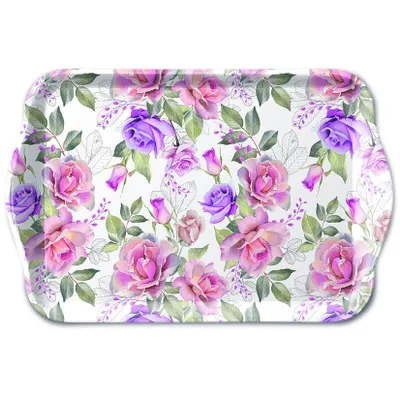 Produktbild von Tray Melamine – Tablett – 13 x 21 cm - Josephine - Blumen